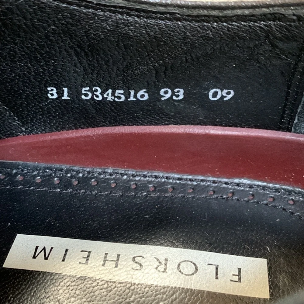 Florsheim Wingtip Oxford Lace-up Shoes Men’s Burgundy Leather Size 12 3E Width
